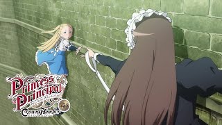 Dorothy saves Mary from falling to her death | Princess Principal Crown Handler 3 プリンセス・プリンシパル