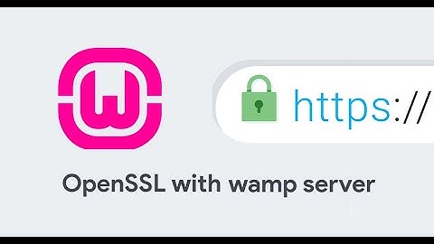 https | How to setup and enable HTTPS with SSL on wamp server virtual host
