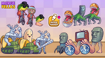 Merge Fellas Italian Hybrid Brainrot 2 Maker Mode Evolution Gameplay | NEW MODE - Reaching Max Level