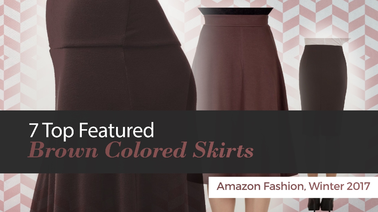 7 Top Featured Brown Colored Skirts Amazon Fashion, Winter 2017 - YouTube