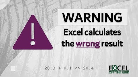WAARSCHUWING: Excel kan het verkeerde resultaat berekenen | Excel Off The Grid
