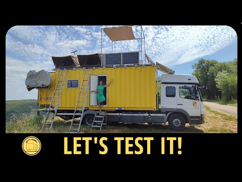 DIY CONTAINER HOME CAMPER vs $ 1 MILLION EARTHROAMER SX EXPEDITION TRUCK