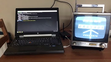 405-line broadcast from HackRF One