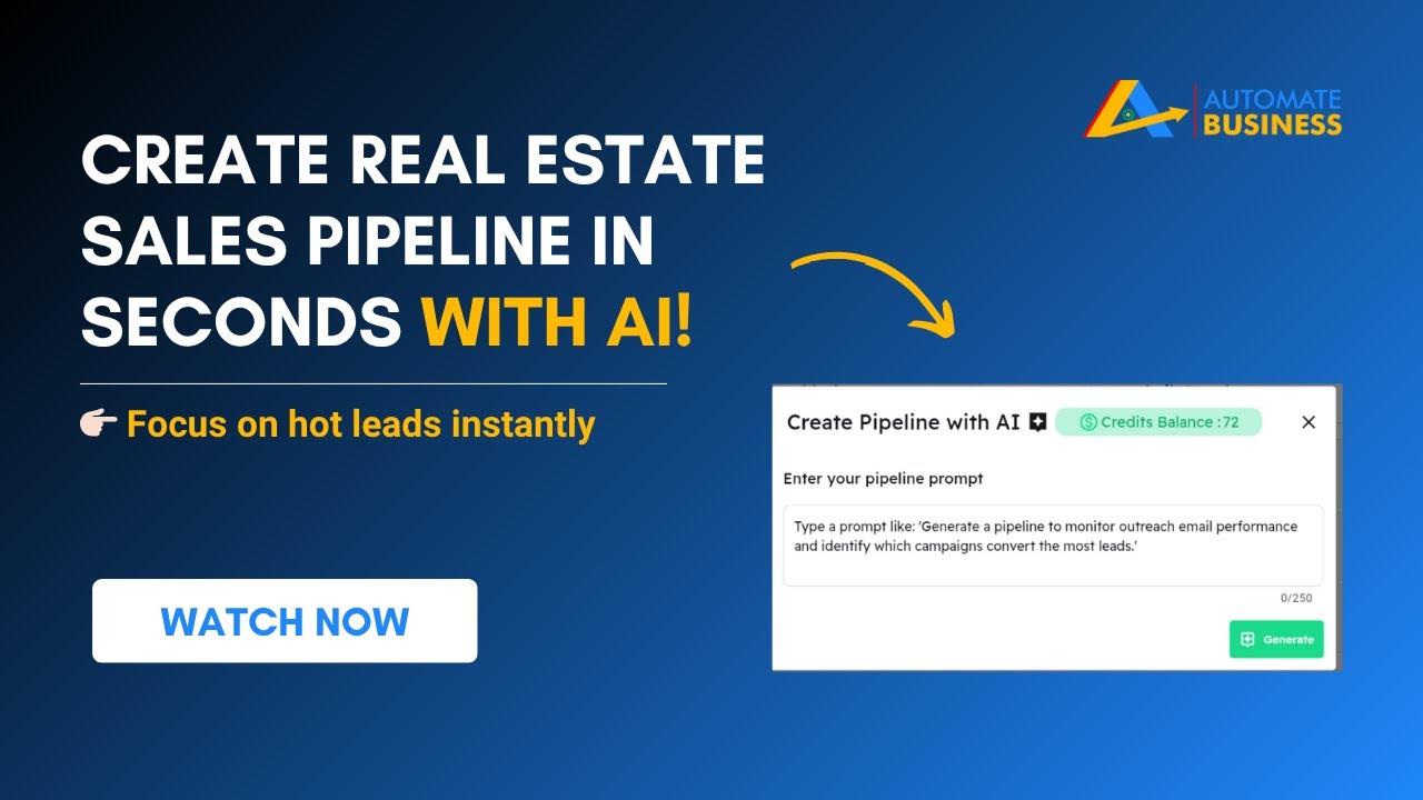 How to create sales pipeline with AI for Real Estate industry ...