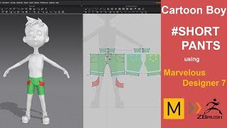 Marvelous Designer 7 - Making Short Pants Cartoon Character - Part 03 -  YouTube