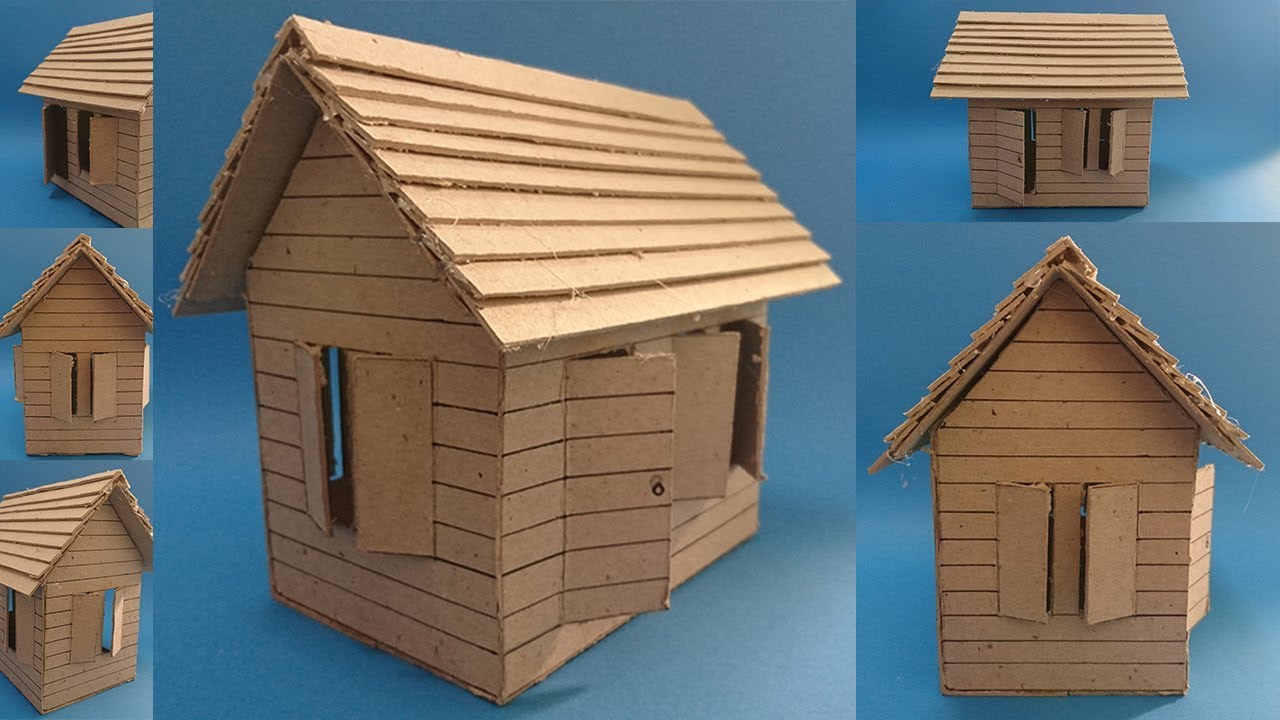 MAKET EV YAPIMI - KENDİN ÇİZ - KES - YAPIŞTIR - How to Make a Model