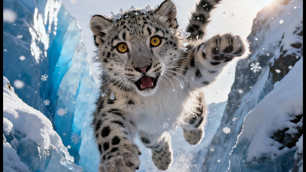 Rescue of a Snow Leopard Cub on the Edge | Trust Between Man and the Wild!