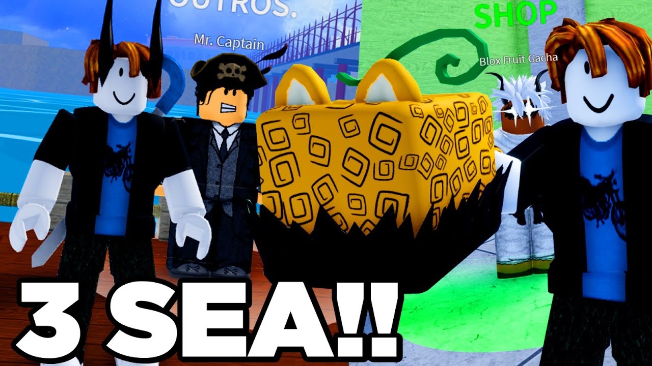 FINALMENTE CHEGUEI NO 3 SEA DO BLOX FRUITS SEM ROBUX!! 