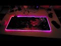 🔥 Check out the gaming mouse pad with lights out!
