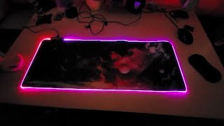 🔥 Check out the gaming mouse pad with lights out!