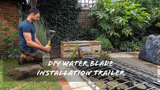 Water blade installation trailer