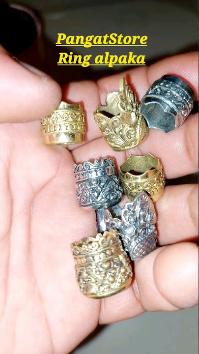 Ring mewah untuk pipa rokok dari bahan alpaka ukir anti karat. #pengrajin #once #piparokok #ring