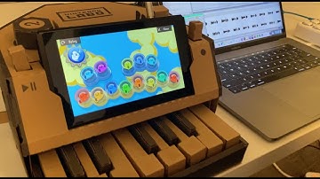 making a beat on the nintendo labo (from tiktok livestream)