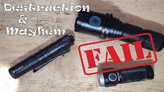 Flashlight Destruction & Mayhem OLIGHT i5T,  Wowtac W1 & Imalent DM70 screenshot 5