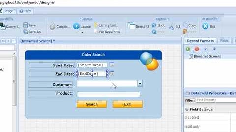 Profound UI Example - Order Search Application (Part 1)