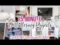 15 MINUTE DECLUTTERING PROJECTS | DECLUTTERING INSPIRATION WHEN YOU DON'T HAVE LOTS OF TIME!