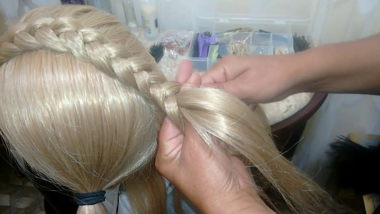 Como fazer Trança tiara.