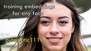 how to train any face for any model with embeddings | automatic1111