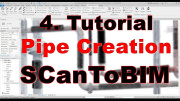 4. Pipe Creation- How to create Pipe in Revit from point cloud data? Scan to BIM | Point cloud BIM