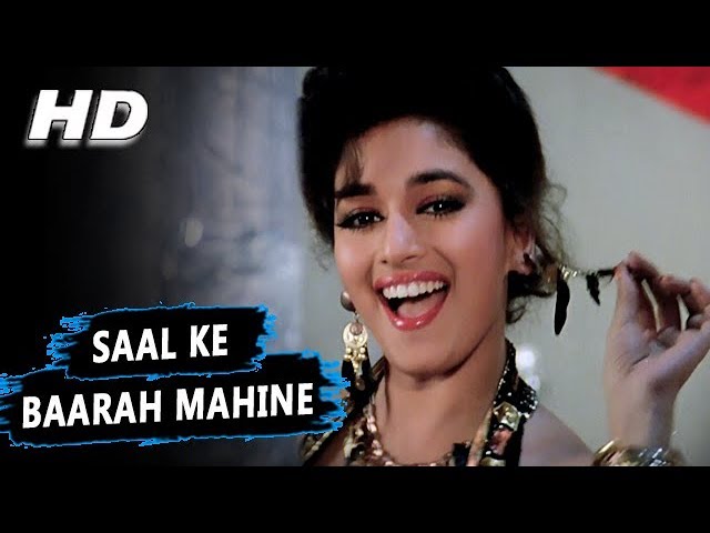 Saal Ke Baarah Mahine | Kavita Krishnamurthy, Udit Narayan | Phool Songs|Kumar Gaurav, Madhuri Dixit class=