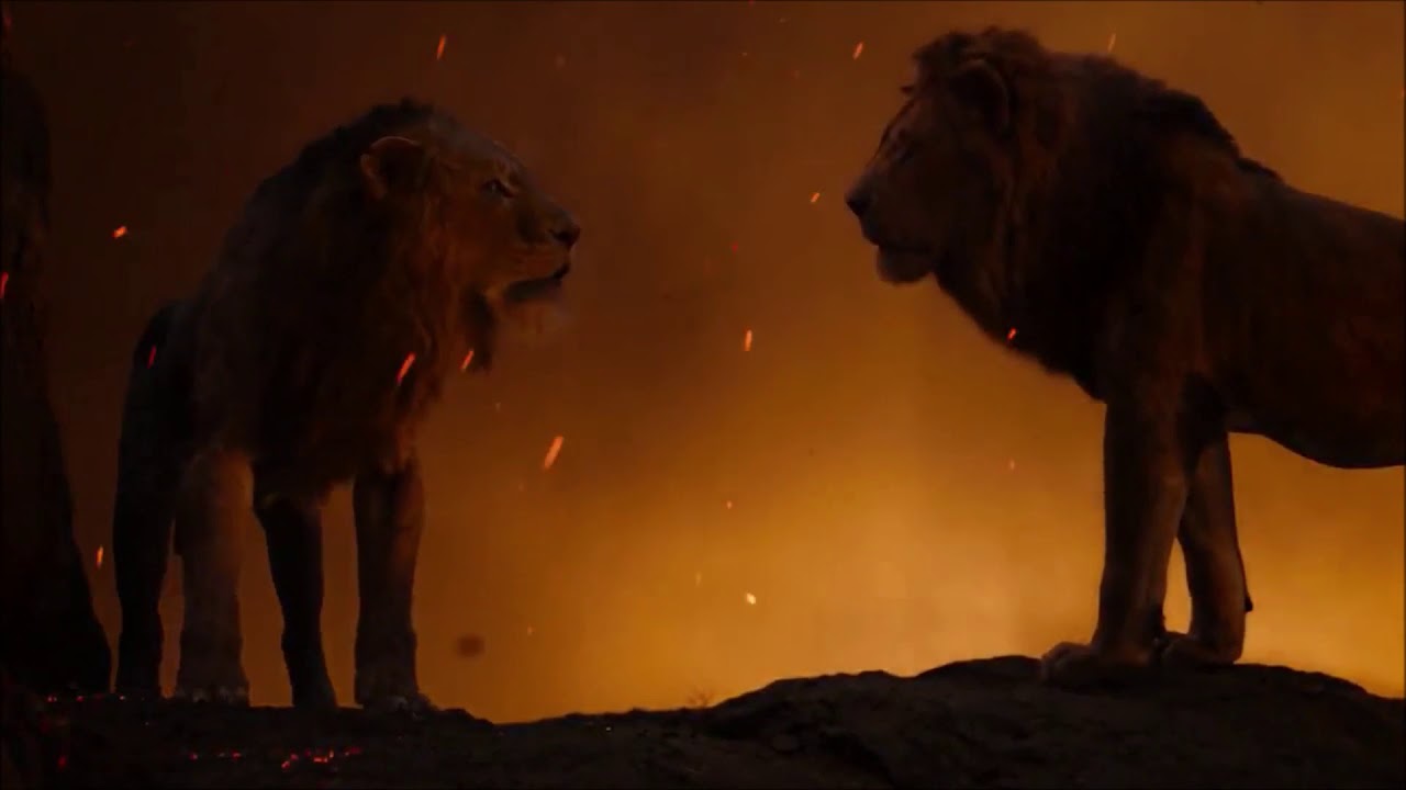 The lion king 2019 simba vs scar