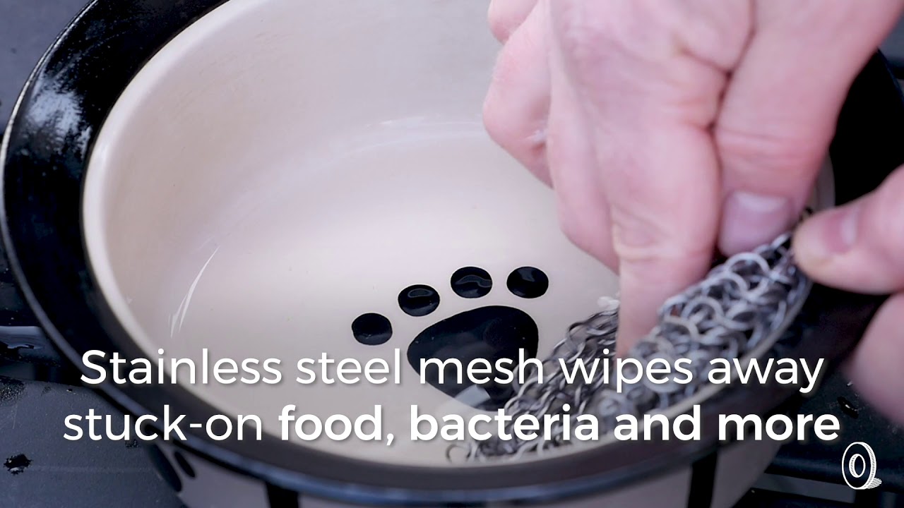 The Original Scruffer Dog Bowl Scrubber as Featured on TheGrommet.com