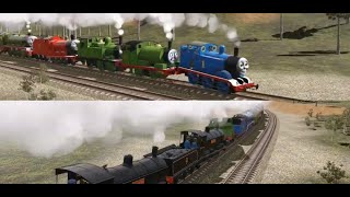 THE VIEW INSIDE THE TRAINZ!-THOMAS AND FRIENDS GONE WRONG TRACKS DISASTER-TRAINZ RAILROAD SIMULATOR