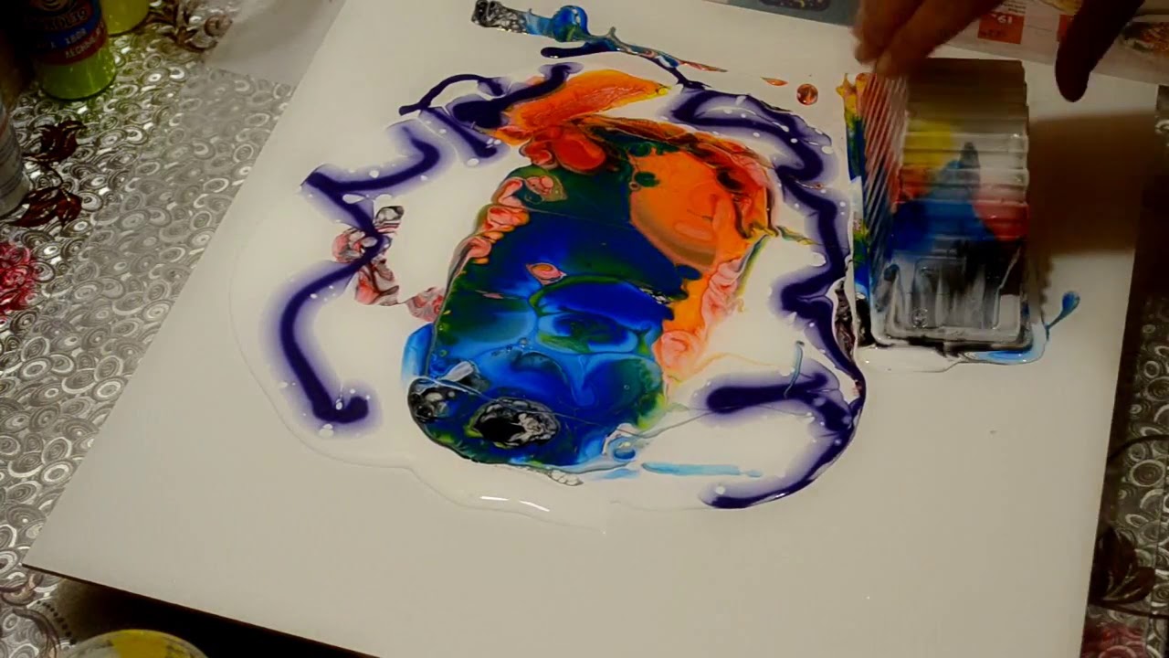 Акриловая заливка картины технология для начинающих