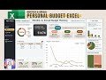 Excel Dashboard Tutorial: Monthly & Annual Budget Spreadsheet Planner Demo