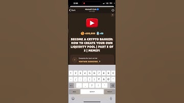 BECOME A CRYPTO BANKER: HOW TO CREATE YOUR OWN LIQUIDITY POOL | PART 5 OF 5 | MEMEFI New Video Code