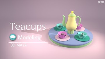 Teacup ride, speed modeling, 3D Maya
