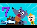 Learn Number Seven | Seven Little Goats | Number Songs for Kids | JunyTony