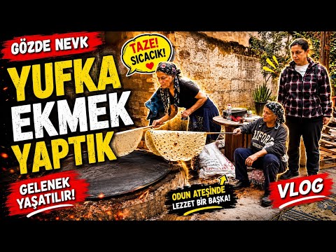 KIŞLIK YUFKA EKMEK YAPTIK