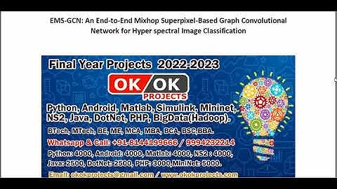 EMS GCN An End to End Mixhop Superpixel Based Graph Convolutional Network for Hyperspectral Image Cl