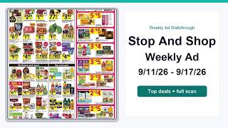 Stop And Shop Weekly Ad (9/11/26 - 9/17/26) Best Deals