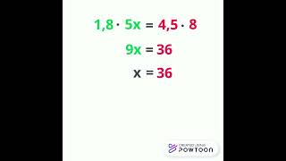 пропорциональное уравнение #математика #решениеуравнений #maths #школа #дроби
