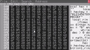 Computercraft: Hex editor (HexIt) Tutorial.