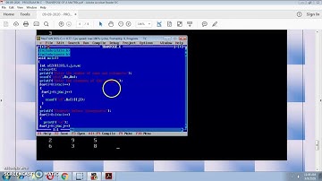 C PROGRAM TO PRINT THE TRANSPOSE OF A MATRIX USING 2D ARRAY