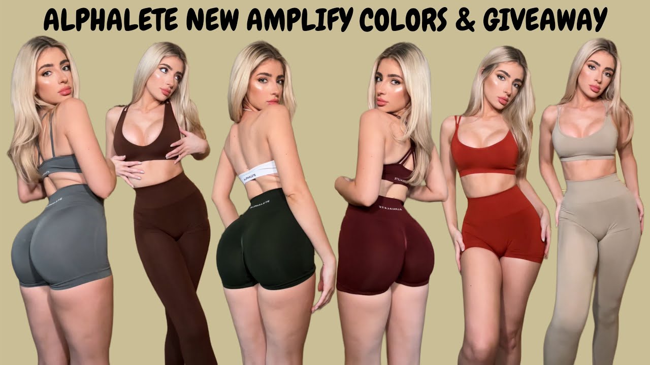 DECEMBER ALPHALETE TRY ON HAUL & GIVEAWAY, new amplify colors + november