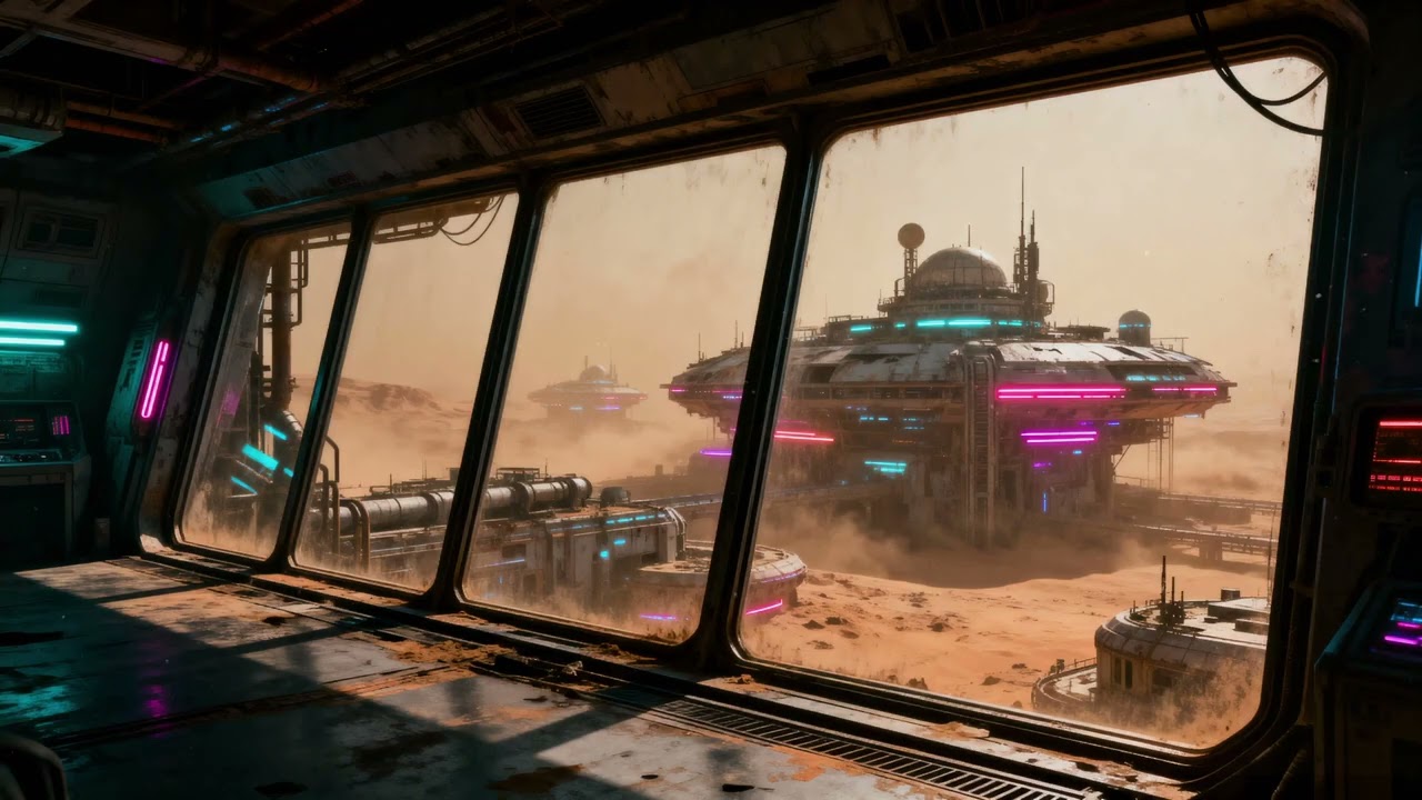 Exoplanet Observation Room Ambience | Futuristic Sci-Fi Soundscape