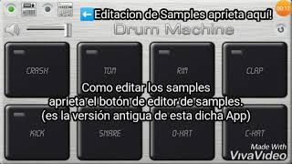 Tutorial Versión Drum Machine App: Capítulo 1 como utilizar esta aplicación y como editar samples screenshot 3