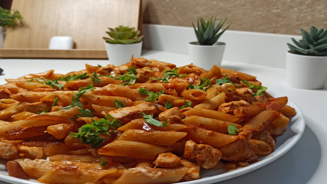 الذ مكرونة بالفراخ ممكن تجربوها...بأسرع وقت واسهل مكونات😍♥️