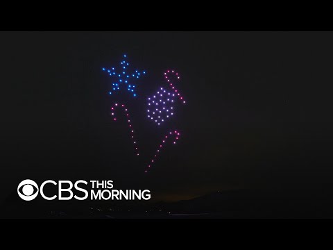 Drone holiday light display in California town blends Danish tradition and tech