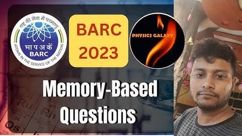 Memory Based Problems with Solutions|BARC OCES-2023|Physics|Physics Galaxy|