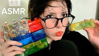 ASMR~ 💗Jelly Blocks Squishy Fidgets ( Relaxing Sounds, Sticky, Crunchy)💗