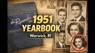 **A 1951 High School Yearbook Preserved Forever | Aldrich HS Warwick RI**