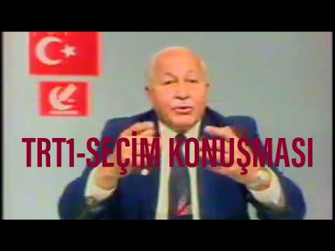 Prof. Dr. Necmeddin ERBAKAN - 1991 Seçim Konuşması TRT 1
