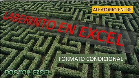 🔀[Cómo hacer un LABERINTO en excel]  🔄 [FORMATO CONDICIONAL] 🔚[ALEATORIO.ENTRE] 🌀