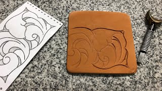 How to transfer a tooling pattern onto leather