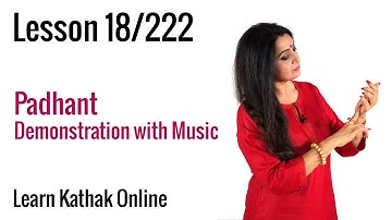 Learn Kathak Padhant - Displaying the Demonstration of Padhant (Recitation) in Kathak |Lesson 18/222
